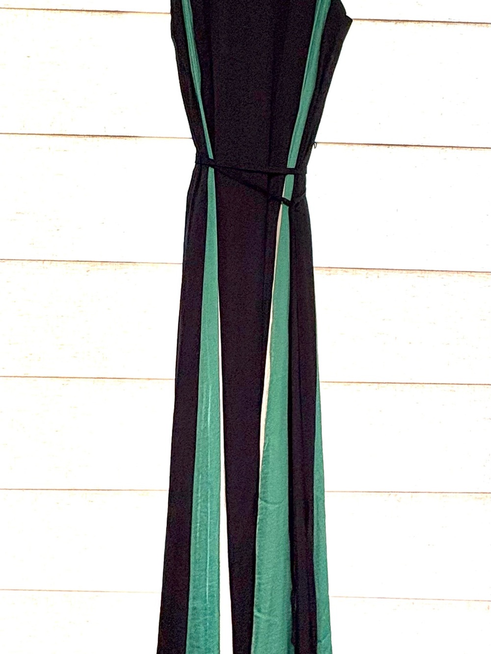 Banana Republic NWT Navy Maxi Dress with Green/White Panels Size 8 (fits 2-12)